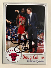 DOUG COLLINS autograph CHICAGO BULLS Basketball HOF JORDAN custom card signed