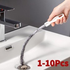 Universal Bendy Drain Hair Cather Snake Shower Drain Hair Trap Clog Remover 18in