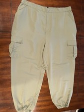 Divided H&M Lightweight Jogger Pants Woman’s XXL Light Green, Elastic Ankle