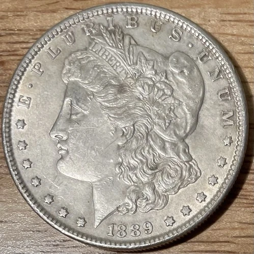 1889 Morgan Silver Dollar $1 Coin Circulated Business Strike 0.9 Fineness