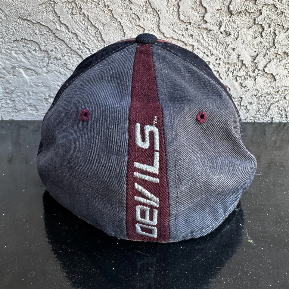 Arizona State Sun Devils Hat Cap Fitted Mens 7 1/2 Gray Maroon NCAA Baseball - Image 3 of 4