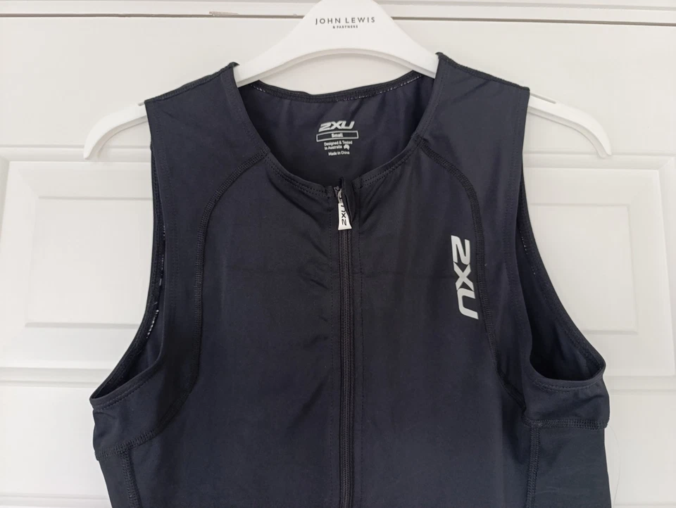 2XU Active Tri Singlet Triathlon Run Swim Sleeveless Vest Top - Men's Small - Image 3 of 4