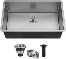 28 Inch Undermount Kitchen Sink, 28 X 18 Stainless Steel 16 Gauge 9 Inch Deep Si