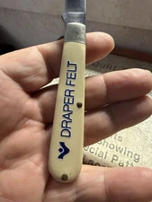 Vintage Schrade 175 Florist's Pruning Pocket Knife USA Flower Draper Felt Mint