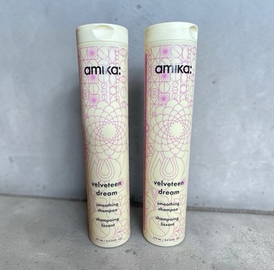 Amika Velveteen Dream Smoothing Shampoo 9.2 oz 275ml Lot of 2 New Frizz Control