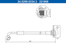 Bremsschlauch Vorderachse links für HYUNDAI i10 II Stufenheck