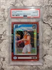 2024 Donruss Bo Nix Optic Preview-Red Wave #369 Rookie RC PSA 10 GEM MT