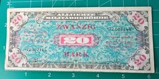 Germany 20 Mark 1944 P195 Amc Wwii 8 Didgit