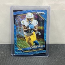 2025 Prizm Kimani Vidal Blue Wave /230 #134 Los Angeles Chargers