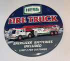 Vintage Hess Gas Station, Fire Truck Pin Back Button — photo 1