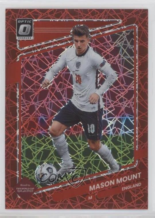 2021 Panini Donruss Road to Qatar Optic Red Velocity Prizm Mason Mount #50 15ue