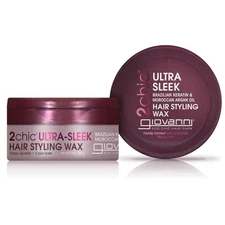 2chic Ultra Sleek Hair Styling Wax - Brazilian Phyto-Keratin & Moroccan Argan...