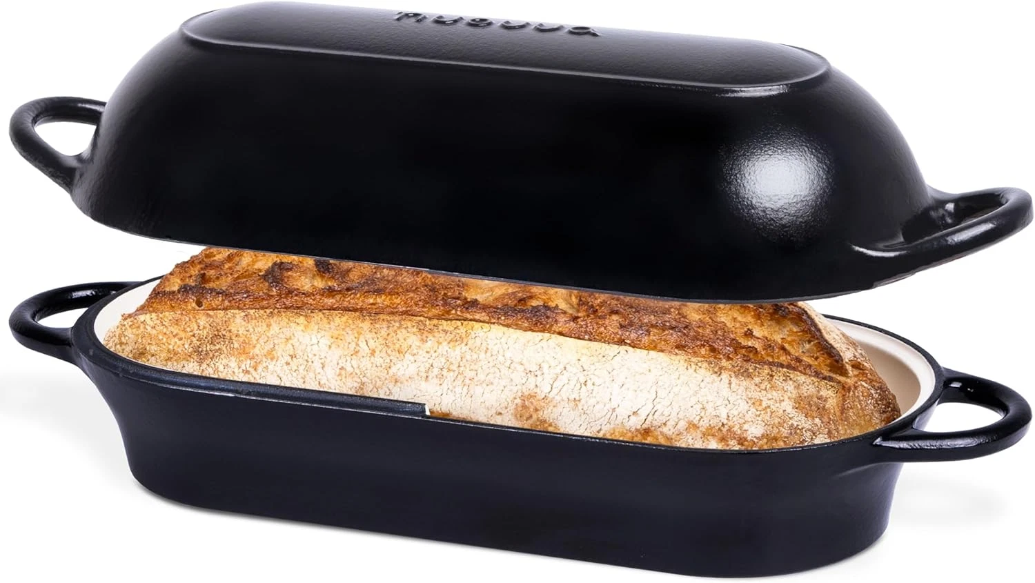 Enamelled Cast Iron Bread Loaf Pot – Dutch Oven for Sourdough Bread Baking – Ove