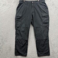 5.11 Tactical Apex Canvas Cargo Pants Men s 38x32 Brown Stretch Utility 511