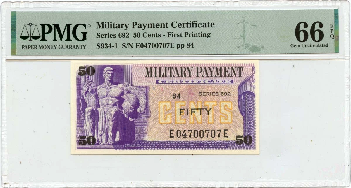 $50 US Military Payment Certificates for sale | eBay