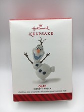 2014 Hallmark Keepsake Disney Frozen : Olaf Christmas Ornament w/ Box Works 