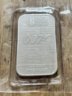 Royal Mint Sealed 1oz James Bond 007 No Time to Die Silver Bar Coin