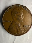 1924-D 1C Lincoln Cent - solid Very Fine - Nice Details Medium Brown Coloring