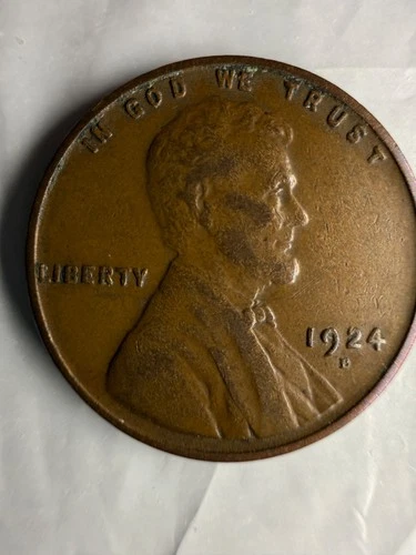 1924-D 1C Lincoln Cent - solid Very Fine - Nice Details Medium Brown Coloring
