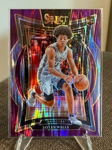 2024-25 Panini Select Jaylen Wells #79 Concourse Purple Flash /249
