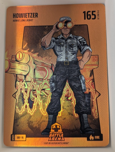 Bo Jackson Battle Arena Update BATTLE FOIL ORANGE "HOWIETZER" -HOWIE LONG OBF-16
