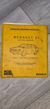 Renault 21 owners repair manual petrol models