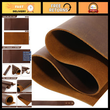 12"x24" Full Grain Leather Sheets for Crafts - 2mm Thick Cowhide, Dark Brown