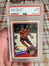 1984 O-PEE-CHEE CHRIS CHELIOS #259 RC PSA NMMT 8 HOF Canadiens Fresh Grade🔥🔥