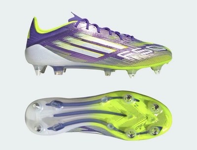 adidas F50 ELITE SG Soccer Cleats Purple Green JH7633 Mens Size 6