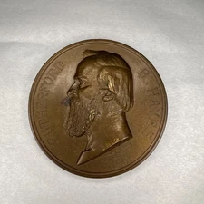 Rutherford B. Hayes 1877 Presidential Inauguration Medal-Large 3” US Mint Bronze