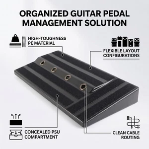 Big Size Guitar Effects Pedal Board PE Pédale de guitare avec ruban adhésif YSQE