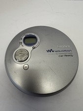 Sony D-EJ756CK Walkman Portable CD Player Silver Car Ready, WORKING