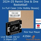 TYRESE HALIBURTON 2024-25 ONE AND ONE BASKETBALL - 1x Case 10x Box - BREAK 2564