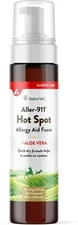 NaturVet Aller-911 Hot Spot Allergy Aid Foam Plus Soothing Aloe Vera 8-Ounce