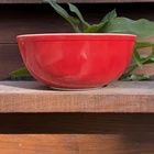 Vintage Pyrex Red Mixing Bowl #404 4qt