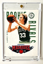 2012-13 Panini Marquee Larry Bird, Magic Johnson Rookie Rivals Leather Card #4!. rookie card picture