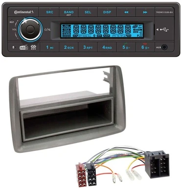 Continental MP3 DAB USB Bluetooth Autoradio für Fiat Panda (169 2003-2012) grau - Bild 1 von 4