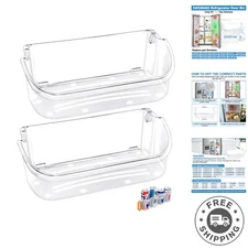 2-Pack Frigidaire Door Shelf Replacement with Soda Can Organizer, Durable Fit