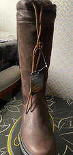 Gallop Equestrian Paddock Boots Waterproof Dark Brown Size 4