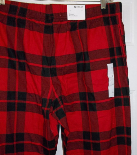 Goodfellow and Co Men's Flannel Pajama Pants Size XL (40/42) Red Black Plaid NWT - Picture 5 of 8