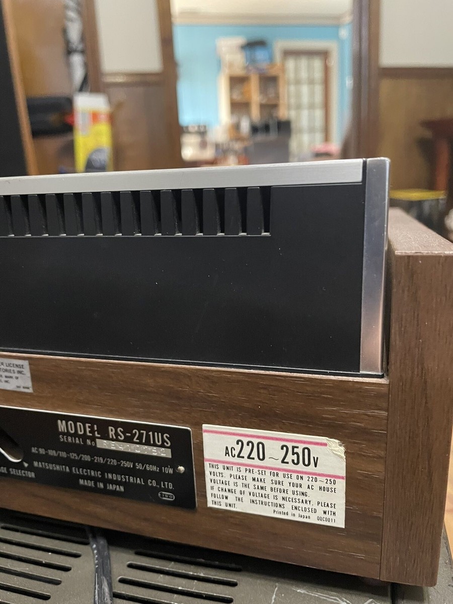 Technics RS-271US Vintage made in Japan used working condition | eBay