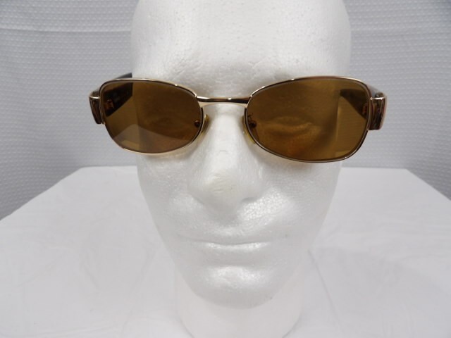 Vtg Versace Woman's Eyeglasses Frames Gold/Purple MOD X76 COL 030