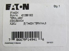 NEW EATON 3TA400K CIRCUIT BREAKER LUG TERMINAL KIT KD/ HKD/ POWER DEFENSE