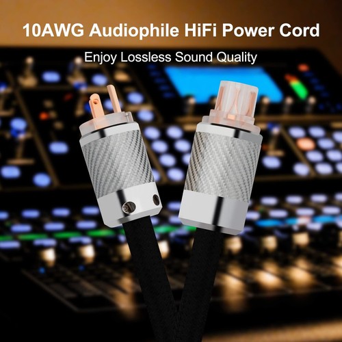 1Meter Preffair HiFi Power Cord 12AWG US AC Main Supply Female Cable - Picture 6 of 7
