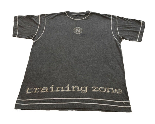 Lotto, LOTTO - Vintage Mens "Training Zone" T-Shirt Dark Grey - Size Large