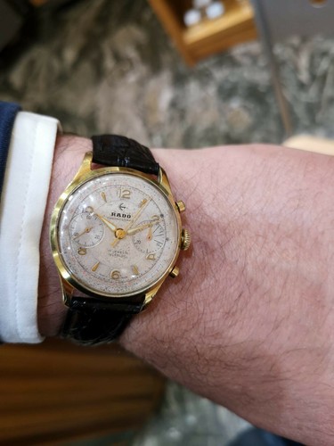 Chronografo RADO LANDERON 248 vintage di fine anni 40 sfere in trizio | eBay