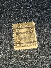 Stamp US 1/2c Nathan Hale Scott# 551 Precancel MINNEAPOLIS MINN. Used - #2505