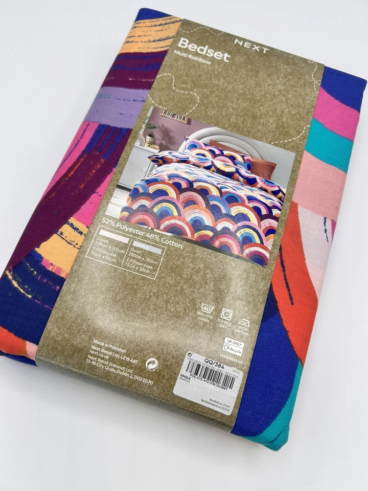 Next Bedding, Single Bedding, Rainbow, Bed Set, Multicoloured Rainbows - Image 3 of 4