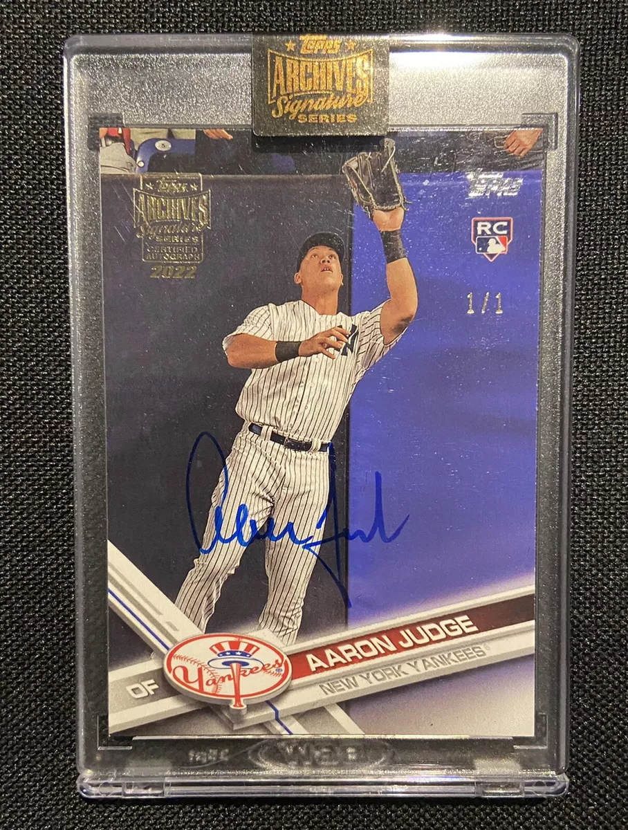 2022 Topps Archives AARON JUDGE RC AUTO 1/1 2017 Rookie Autograph