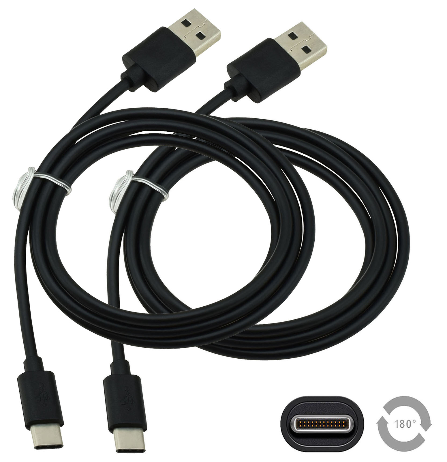 2X USB Type C Data Cable USB-C Charger Charging Cable For The OnePlus 6